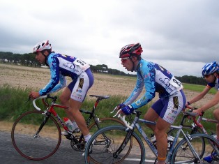 Rubn Navas e Ivn Rodrguez en plena carrera