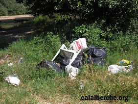 Restos abandonados por estas malas gentes.