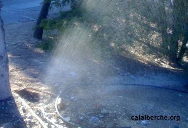 Rotura en la red de agua.